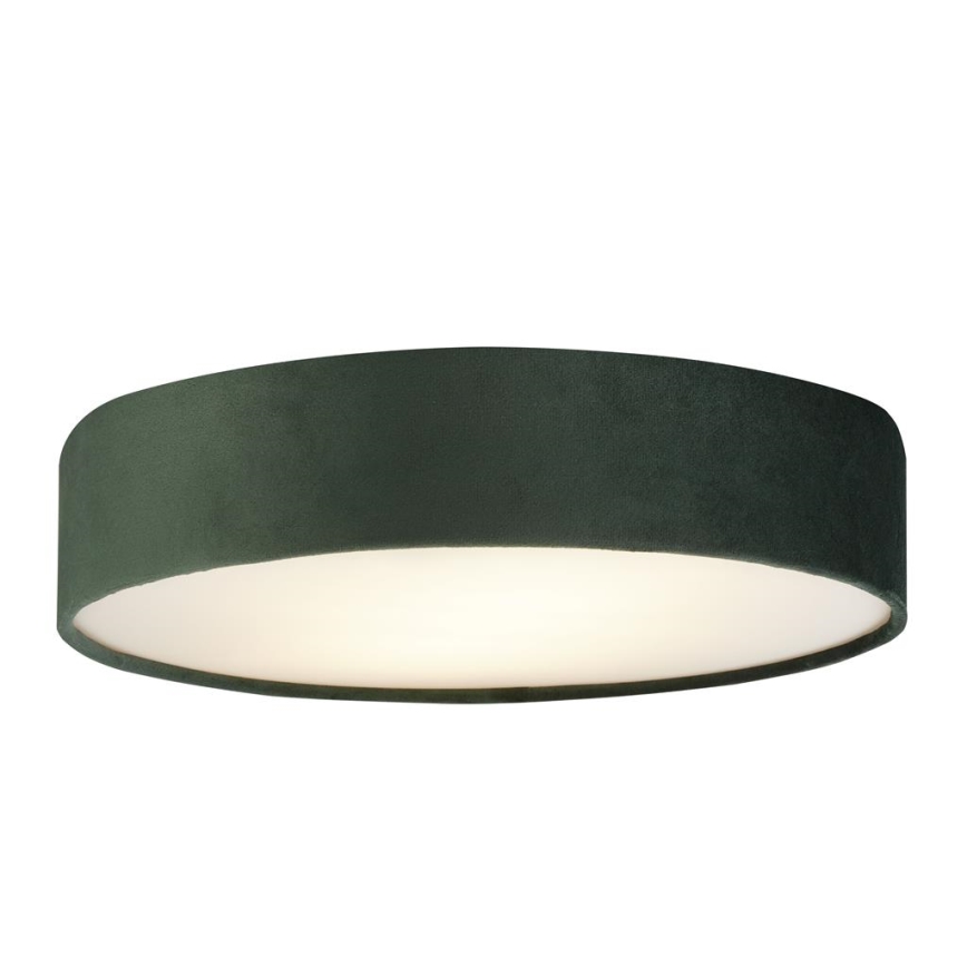 Searchlight - Groene plafondlamp DRUM 3xE27/60W/230V
