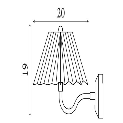 Searchlight - LED dimbare wandlamp DANISH LED/1,5W/230V