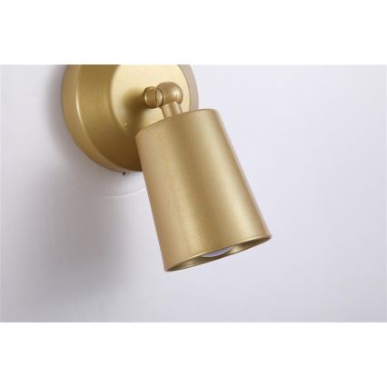 Searchlight - LED Dimbare oplaadbare muurlamp CONE LED/1,5W/5V goud