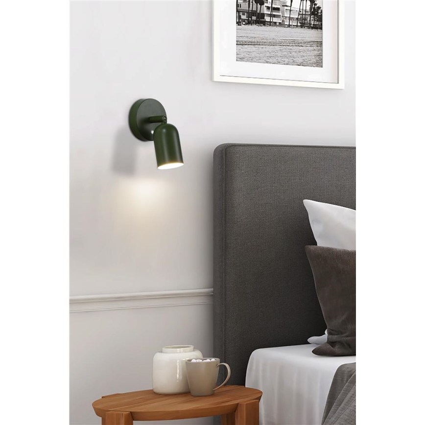 Searchlight - Dimbare oplaadbare LED-wandlamp CONE LED/1,5W/5V groen