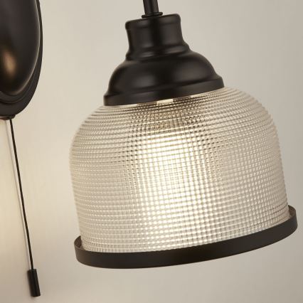 Searchlight - Wandlamp BISTRO 1xE27/60W/230V zwart
