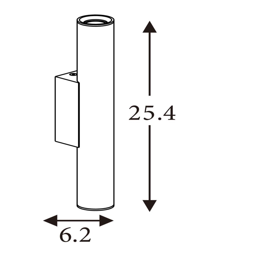 Searchlight - Wandlamp BEACON 2xGU10/10W/230V goudkleurig