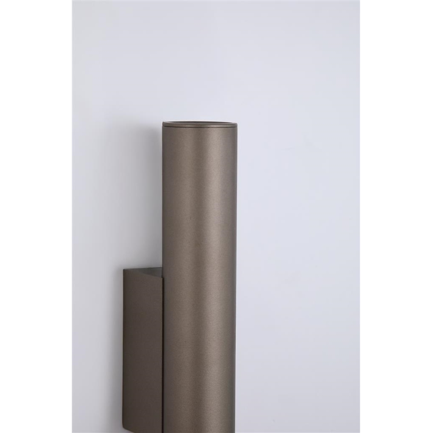 Searchlight - Wandlamp BEACON 2xGU10/10W/230V bruin