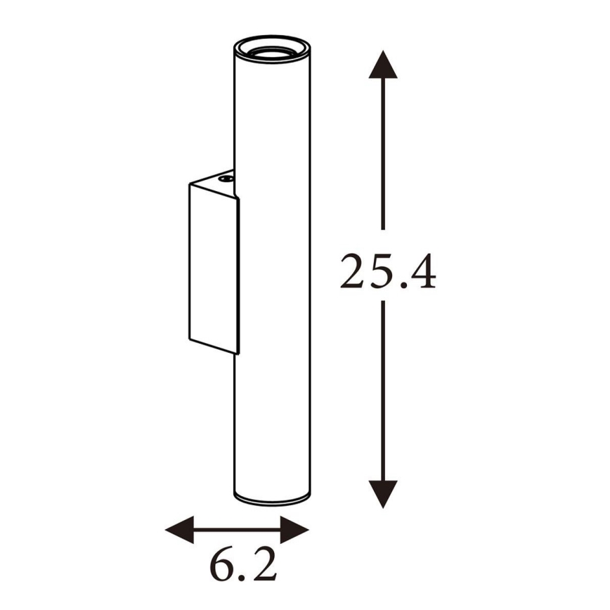 Searchlight - Wandlamp BEACON 2xGU10/10W/230V bruin