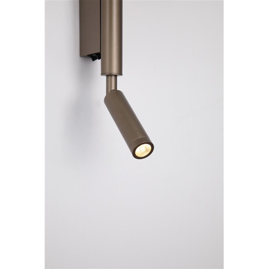 Searchlight - LED-spot ARCHITECT LED/7W/230V bruin