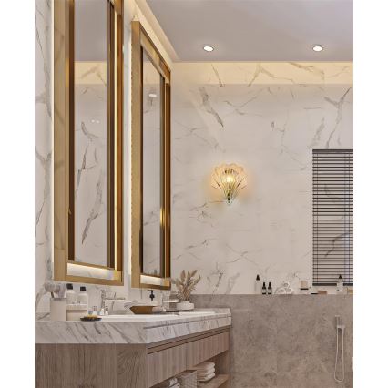 Searchlight - Muurlamp SHELL 1xG9/7W/230V rookglas