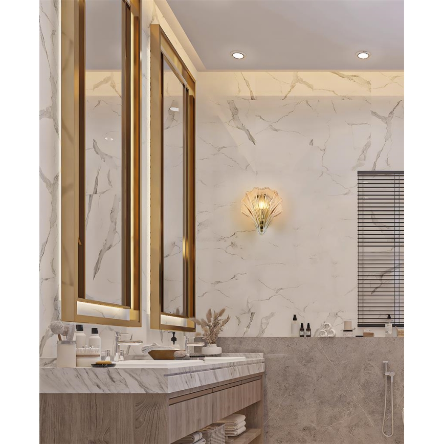 Searchlight - Muurlamp SHELL 1xG9/7W/230V rookglas