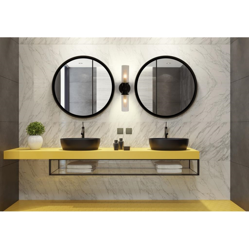 Searchlight - Wandlamp IMPERIAL 2xG9/33W/230V zwart