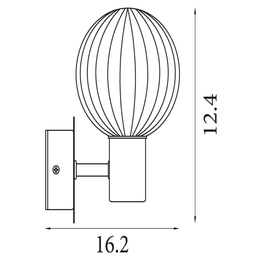 Searchlight - Wandlamp LUMINSPHERE 1xG9/7W/230V zwart