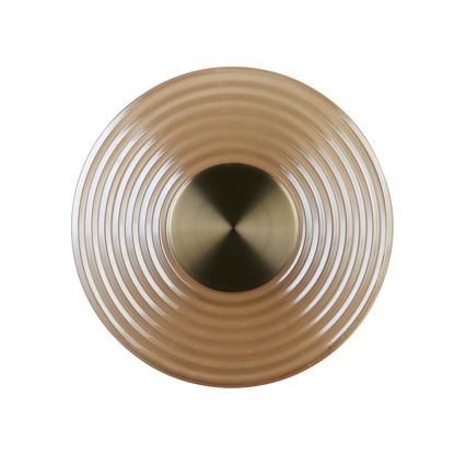 Searchlight - LED-dimbare wandlamp CLEO LED/9,4W/230V, messing