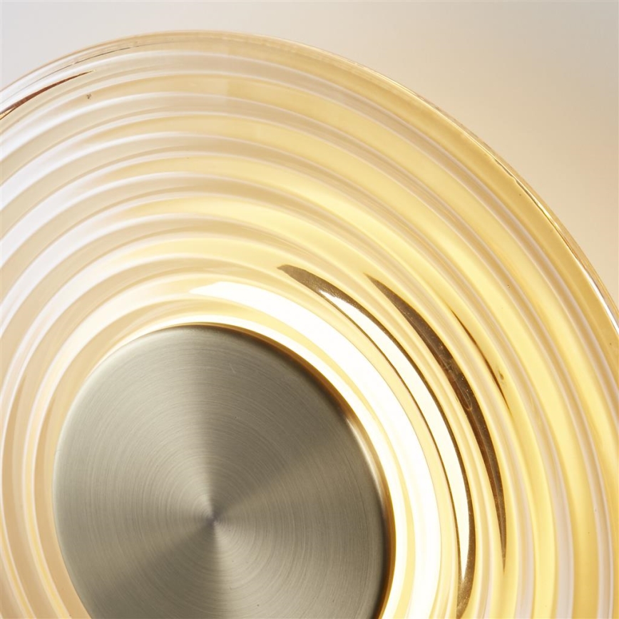 Searchlight - LED-dimbare wandlamp CLEO LED/9,4W/230V, messing