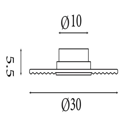 Searchlight - Dimbaar LED-wandlamp CLEO LED/9,4W/230V zwart