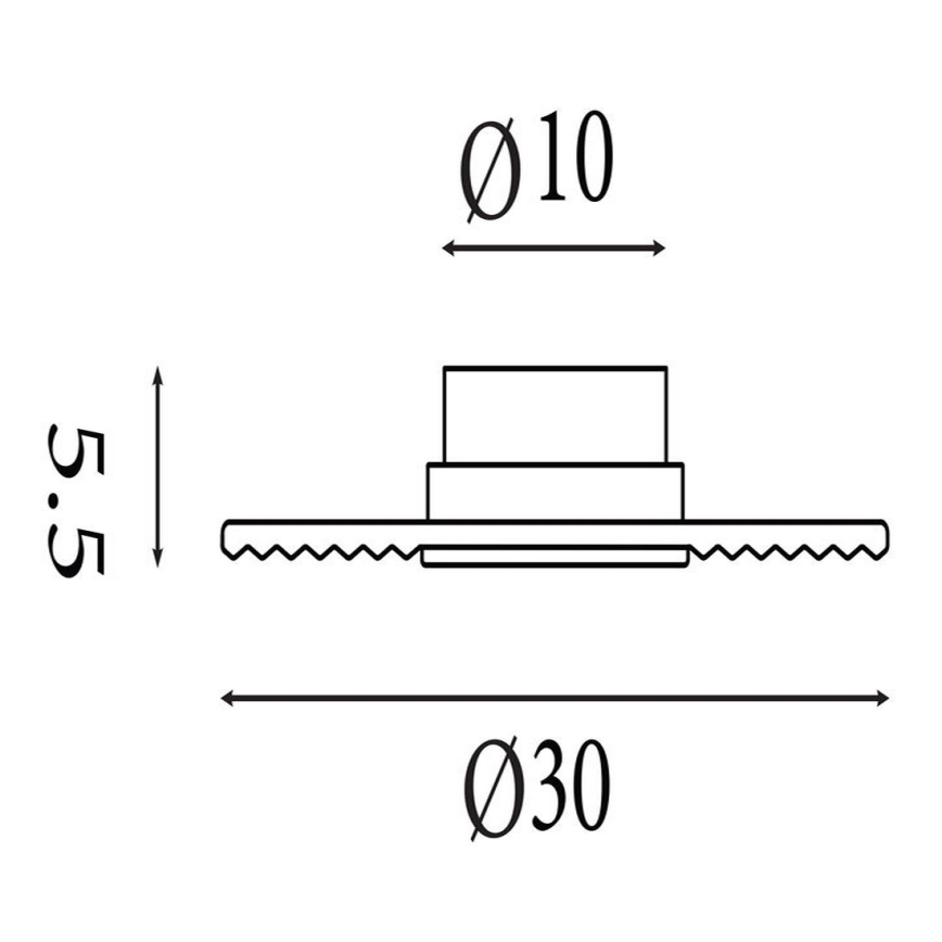 Searchlight - Dimbaar LED-wandlamp CLEO LED/9,4W/230V zwart