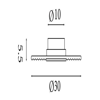 Searchlight - Dimbare LED-wandlamp CLEO LED/9,4W/230V grijs