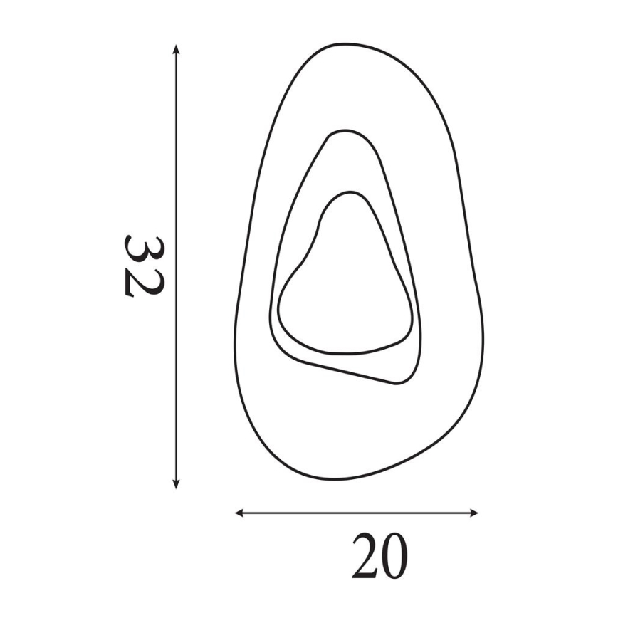 Searchlight - LED-wandlamp DESTINY LED/8W/230V zwart