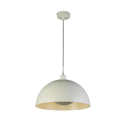 Searchlight - Hanglamp aan snoer MARS 1x E27/60W/230V Ø 25 cm crème