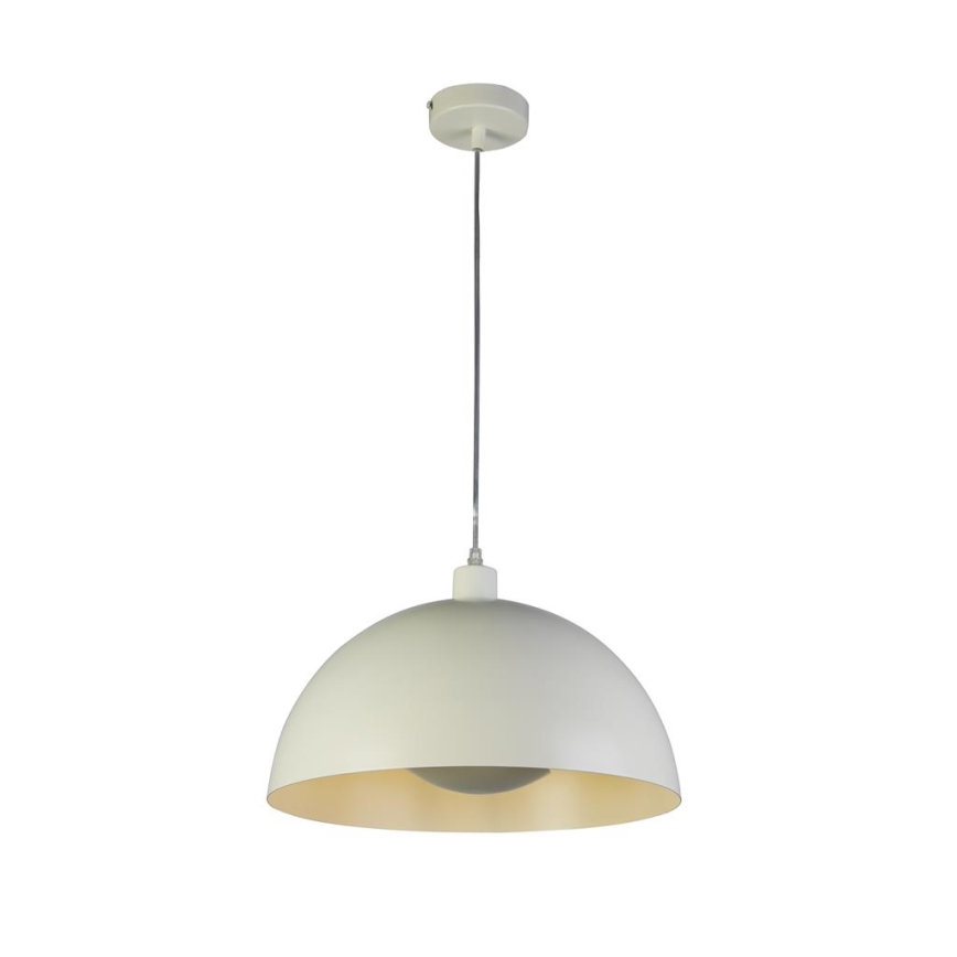Searchlight - Hanglamp aan snoer MARS 1x E27/60W/230V Ø 25 cm crème