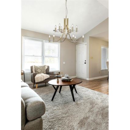 Searchlight - Kroonluchter aan ketting ASCONA 12xE14/60W/230V