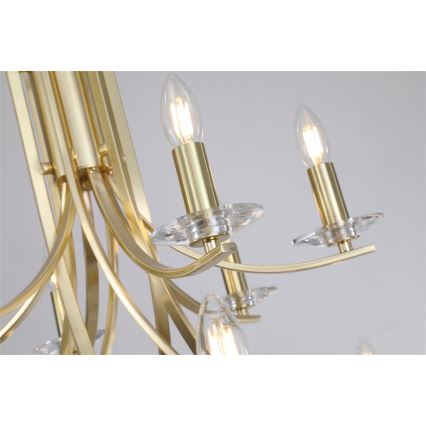 Searchlight - Kroonluchter aan ketting ASCONA 12xE14/60W/230V