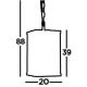 Searchlight - Hanglamp aan een ketting LANTERN NOIR 4xE14/60W/230V