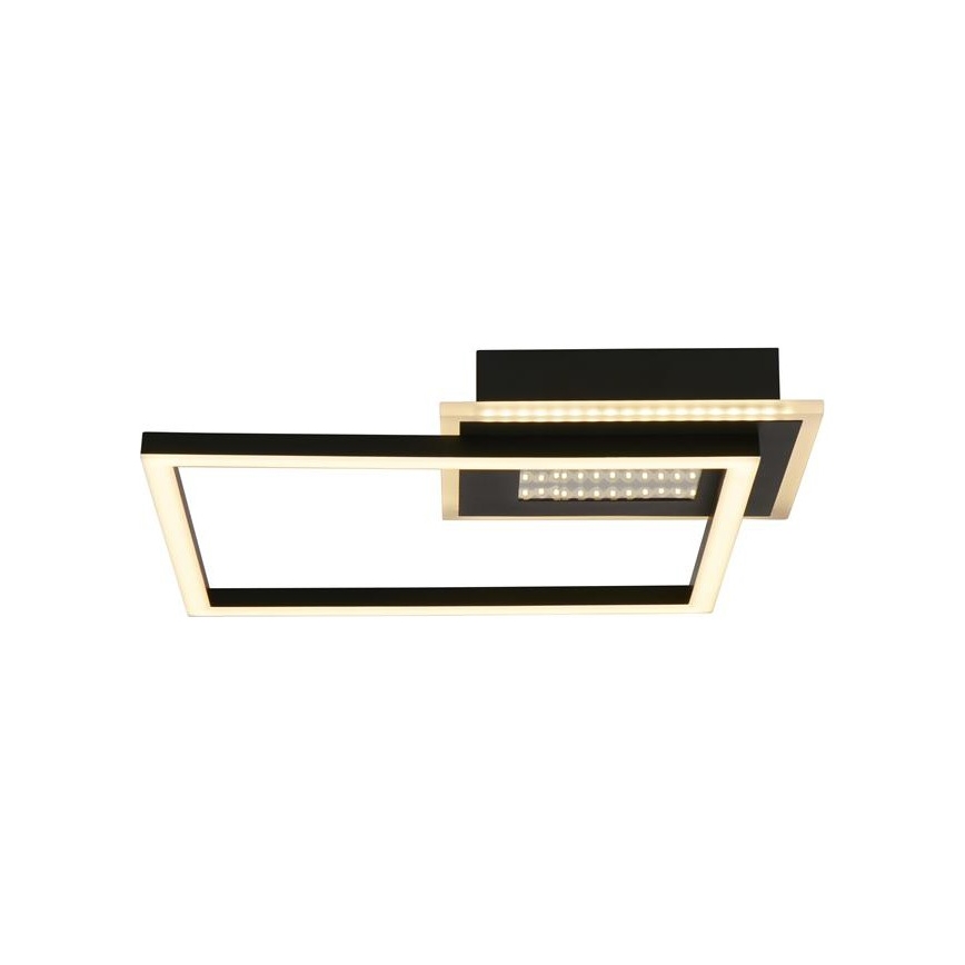 Searchlight - Dimbare LED-plafondlamp QUADRATE LED/24W/230V 36x36 cm zwart