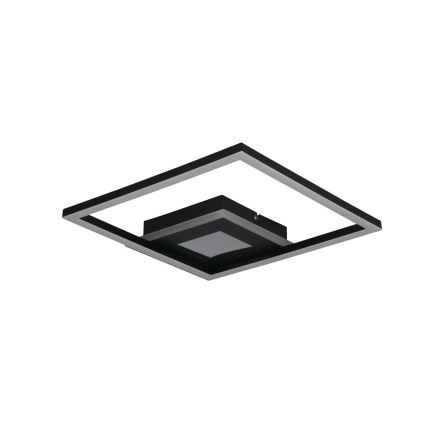 Searchlight - Dimbare LED-plafondlamp QUADRATE LED/24W/230V 36x36 cm zwart