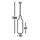 Searchlight - Hanglamp aan een koord PIPETTE 1xE27/60W/230V mat