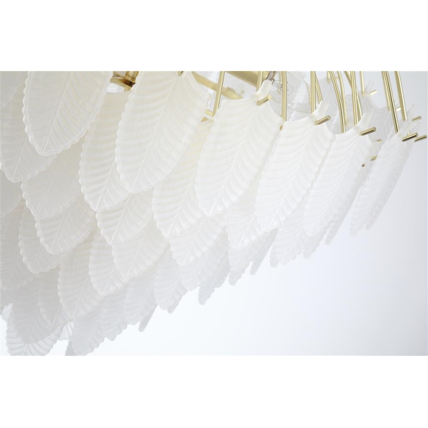 Searchlight - Kroonluchter aan ketting FEATHER 10xE14/60W/230V