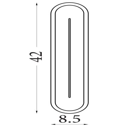Searchlight - LED-dimbare wandlamp COUPER LED/14W/230V 3000K