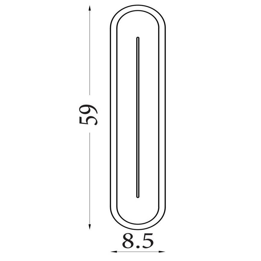 Searchlight - LED-dimbare wandlamp COUPER LED/25W/230V 3000K messing