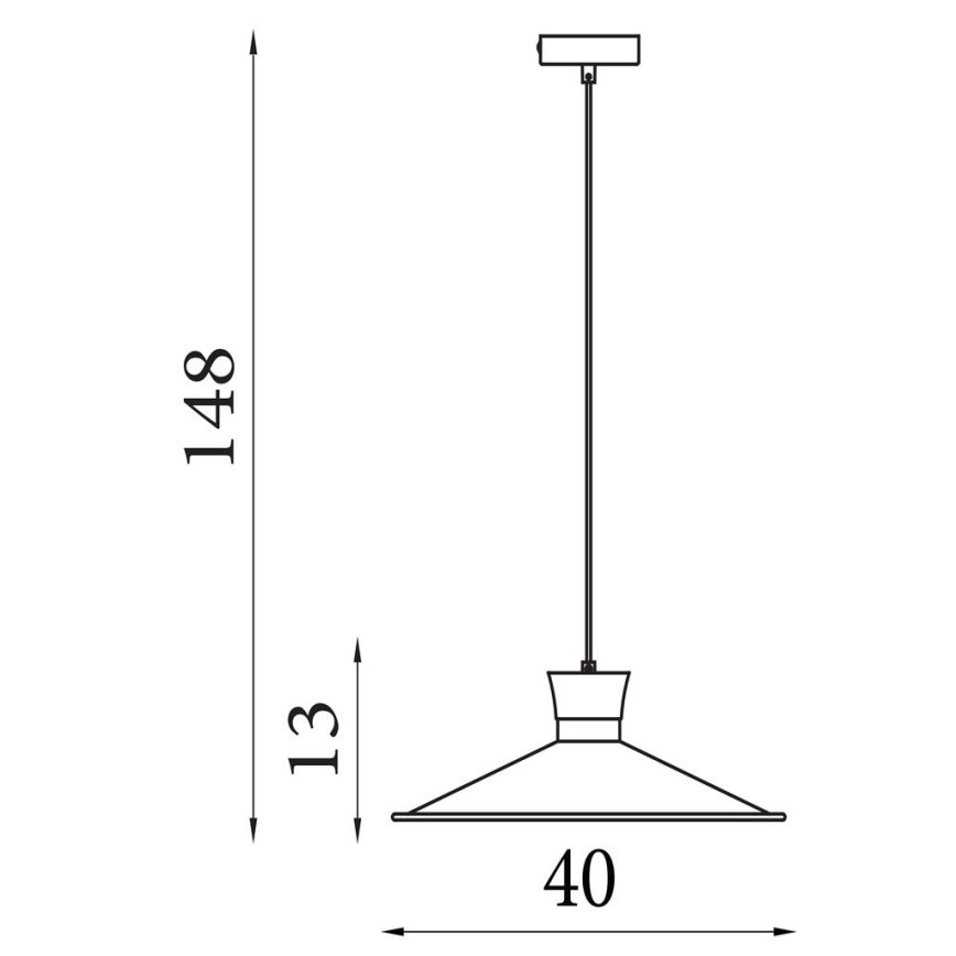 Searchlight - Hanglamp met snoer BALHAM 1xE27/60W/230V