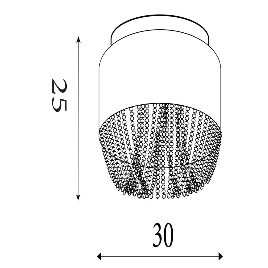 Searchlight - Plafondlamp BELLANO 3xG9/7W/230V Ø 30 cm wit