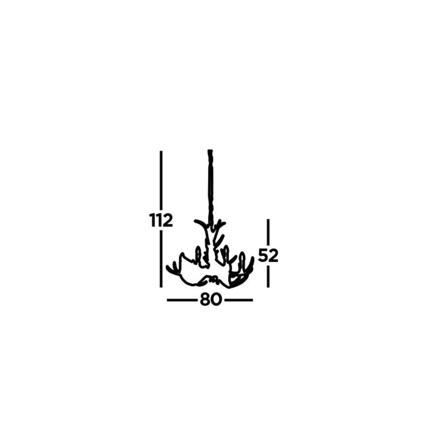 Searchlight - Hanglamp aan een ketting STAG 6xE14/7W/230V