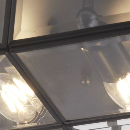 Searchlight - Plafondlamp FLUSH 2xE14/40W/230V zwart
