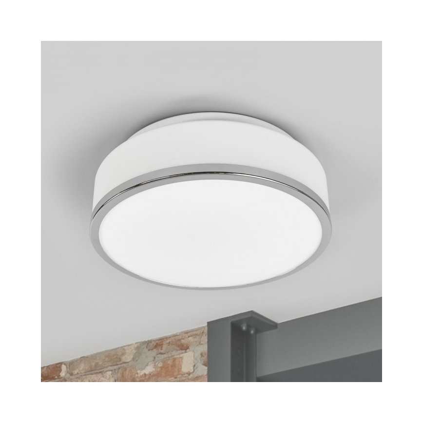 Searchlight - Badkamer plafondlamp DISC 2xE27/60W/230V IP44
