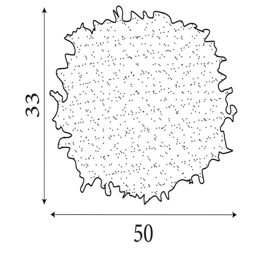 Searchlight - Lampenkap voor kroonluchter KATE E14/E27 Ø 50 cm roze