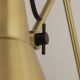 Searchlight - Dimbare wandlamp SWING ARM 1xE27/20W/230V messing
