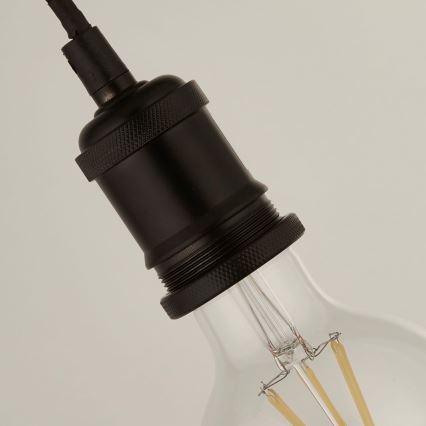 Searchlight - Hanglamp aan kabel SUSPENSION 1xE27/60W/230V zwart