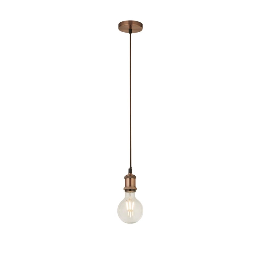 Searchlight - Koperen hanglamp met kabel SUSPENSION 1xE27/60W/230V