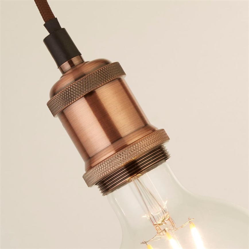 Searchlight - Koperen hanglamp met kabel SUSPENSION 1xE27/60W/230V