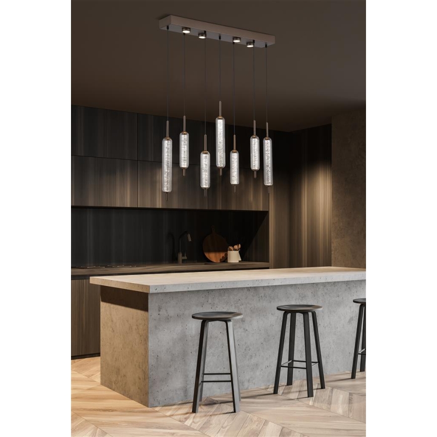 Searchlight - Dimbare LED-hanglamp met kabel CATTAIL LED/33W/230V