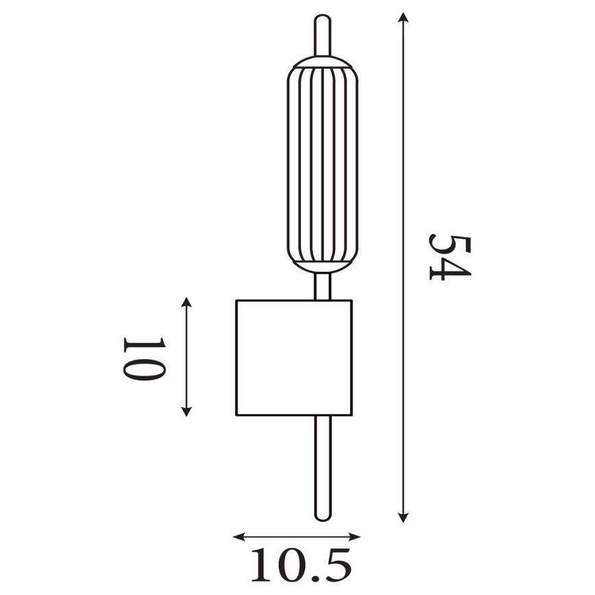 Searchlight - dimbare LED-wandlamp CATTAIL LED/6W/230V