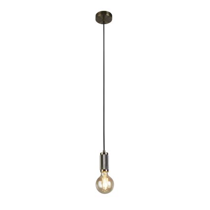 Searchlight - Pendel aan kabel SUSPENSION 1xE27/60W/230V messing