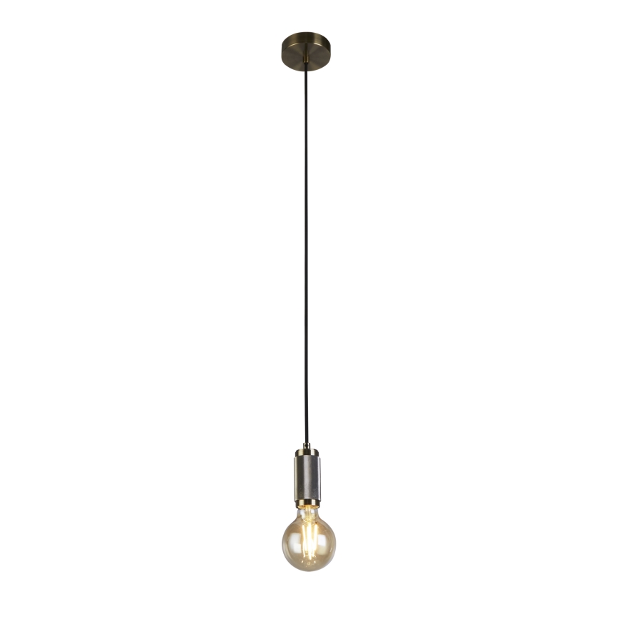 Searchlight - Pendel aan kabel SUSPENSION 1xE27/60W/230V messing