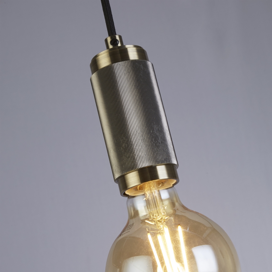 Searchlight - Pendel aan kabel SUSPENSION 1xE27/60W/230V messing