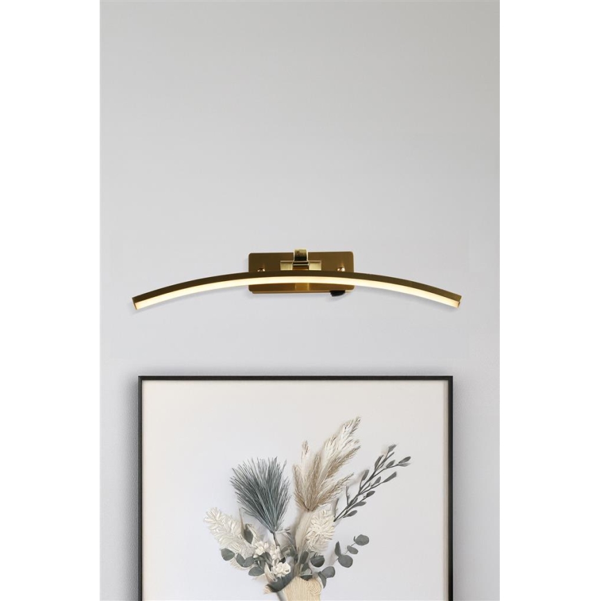 Searchlight - LED schilderijlamp SANTORINI LED/11,03W/230V messing