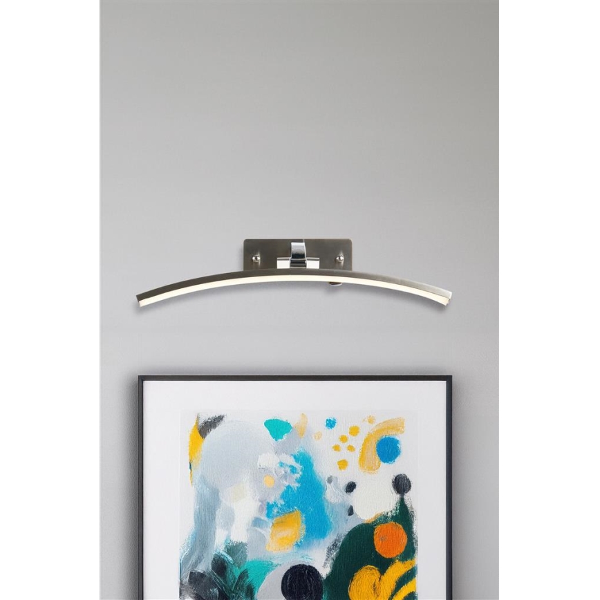 Searchlight - LED-lamp voor schilderijen SANTORINI LED/10,88W/230V zilverkleurig