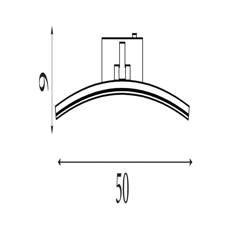 Searchlight - LED-lamp voor schilderijen SANTORINI LED/10,88W/230V zilverkleurig