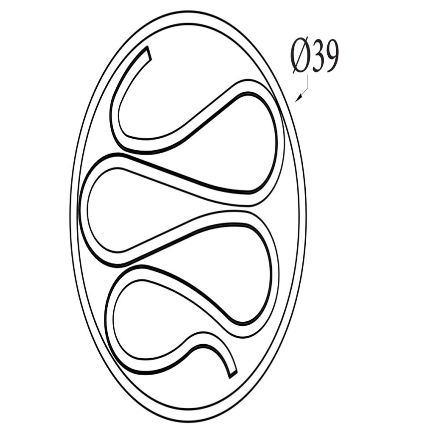 Searchlight - LED dimbare plafondlamp ZENDISC LED/20W/230V 3000K Ø 39 cm