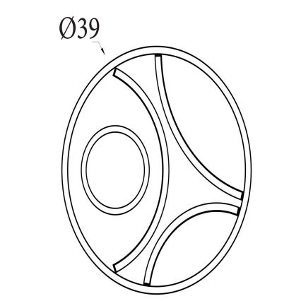 Searchlight - Dimbare LED-plafondlamp ZENDISC LED/20W/230V 3000K Ø 39 cm